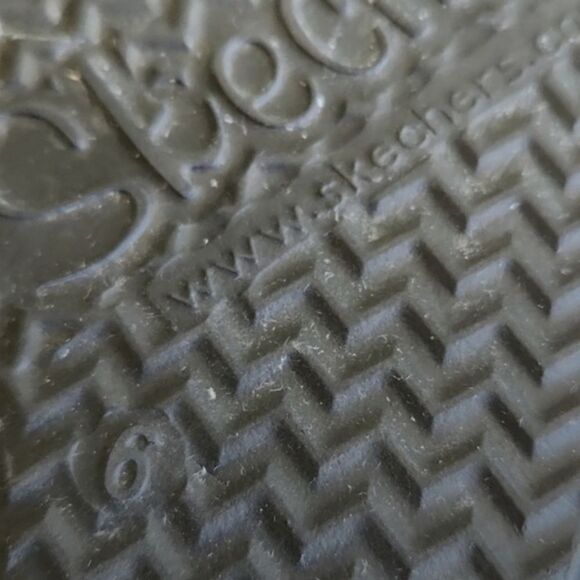 Skeckers, Sz 6, Black Faux Suede/Studs Strappy Mules Slip on Wedge Heels - Picture 6 of 9